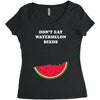 Don't Eat Watermelon Seeds Women's Triblend Scoop T-shirt