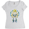 majin warrior Women's Triblend Scoop T-shirt