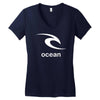 surfing ocean Women's V-Neck T-Shirt