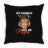 My Favorite People Call Me Papa Throw Pillow