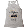 smart good looking science teacher profession Racerback Tank