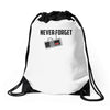 never forget Drawstring Bags