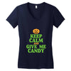keep calm candy Women's V-Neck T-Shirt