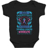 Never Underestimate the Strength of a Thyroid Cancer Warrior Baby Bodysuit