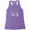 panda flat out with bamboo Racerback Tank