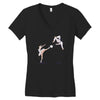 swan kick Women's V-Neck T-Shirt
