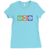 eat sleep radio Ladies Fitted T-Shirt