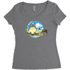 my neighbor totoro Women's Triblend Scoop T-shirt