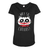 why so curious Maternity Scoop Neck T-shirt