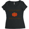 due in october Women's Triblend Scoop T-shirt