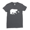 Bear Fishing Ladies Fitted T-Shirt