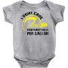 I Don't Care How Many Miles Per Gallon Baby Onesie