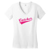 gay pride catcher funny Women's V-Neck T-Shirt