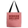 mission college maroon Tote Bags