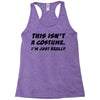 tee top joke costume rude slogan Racerback Tank