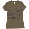 SORRY, I CAN'T. Ladies Fitted T-Shirt