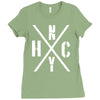 nyhc new york hardcore funny Ladies Fitted T-Shirt