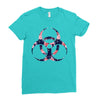 floral hazard Ladies Fitted T-Shirt