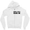 Normal People Scare Me Zipper Hoodie