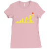 evolution lego basketball sports funny Ladies Fitted T-Shirt