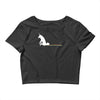 unicorn scooting on the floor Crop Top