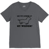 are you looking at my weiner t shirt funny dog wiener dachshund s m l V-Neck Tee