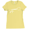 uffington horse Ladies Fitted T-Shirt