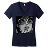sad girl Women's V-Neck T-Shirt
