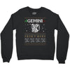santa gemini christmas ugly t shirts Crewneck Sweatshirt