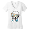 skull holiday Women's V-Neck T-Shirt