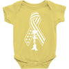 fallen soldier ribbon never forget military Baby Bodysuit