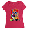 the muppets cartoon ideal birthday present or gift Women's Triblend Scoop T-shirt