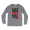 Keep Calm And Kill Zombies Long Sleeve Shirts