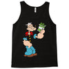 popeye spinach retro mens funny Tank Top