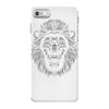 lion face lines iPhone 7 Case