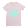 halloween face Ladies Fitted T-Shirt