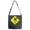 pterosaur warning Adjustable Strap Totes