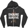 endure and survive Zipper Hoodie