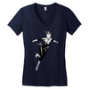 captain marvel 8 Women's V-Neck T-Shirt