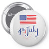 july 4th Pin-back button