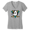 mighty ducks of anaheim Women's V-Neck T-Shirt
