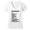 rules for dating my daughter shirt t shirt perfect father's gift Women's V-Neck T-Shirt