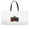 happy halloween Weekender Totes