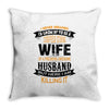 Super Cool Wife Of A Freaking Awesome Husband Throw Pillow
