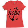 hope anchor religious Ladies Fitted T-Shirt