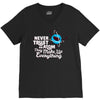 never trust an atom, they make up everything V-Neck Tee