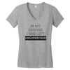 In My Defense I WAs Left Unsupervised Women's V-Neck T-Shirt