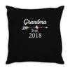 Grandma est.2018 Throw Pillow