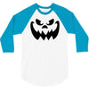 evil pumpkin face halloween costume 3/4 Sleeve Shirt