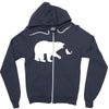 Bear Fishing Zipper Hoodie